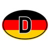 Generisch Sticker Country Number Plate Germany | Sticker | Flag