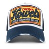 ililily Premium Howels Embroidery Vintage Baseball Cap Distressed Trucker Hat,