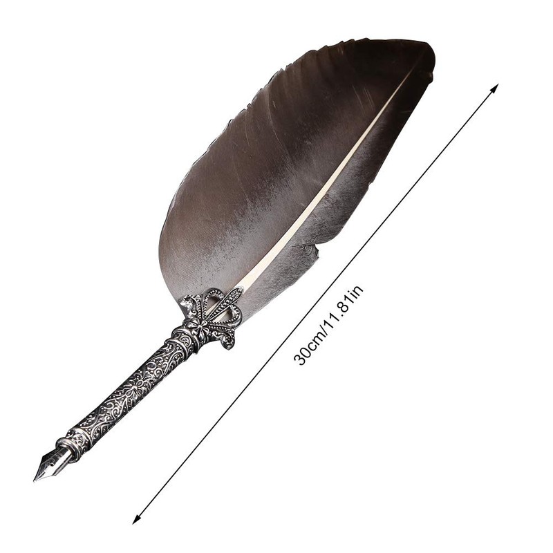 Eujgoov Quill Feather Quill Pen Set Vintage Feder Stift Tinte