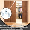 Blulu 12 Pcs Sliding Closet Door Roller Kit Wardrobe Door