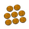 A ABSOPRO 8 Pcs Round Screw on Safety Spoke Reflective