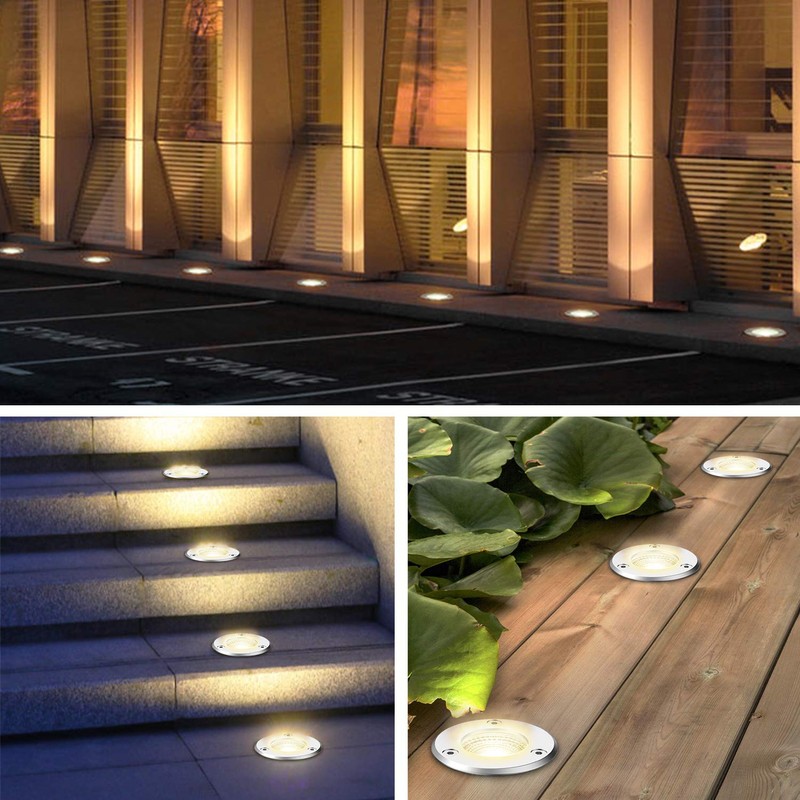 LEDVIE LED Landscape Lights, 12 Pack 7W Ground Lights With
