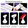 2 Sets Acrylic Nail Art Holder Practice Display Stand with
