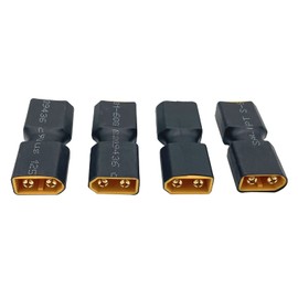 4Packs XT60 Male to Male Connector Wireless Adapter,XT60 Connector Adapter for RC FPV Car Plane Drone LiPo Battery