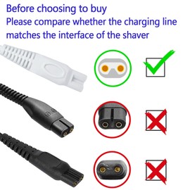 Shaver Charger Compatible with Finishing Touch Flawless Body Rechargeable Ladies Shaver USB Cable Replacement 5V Power Cord Women Electric Trimmer Adapter