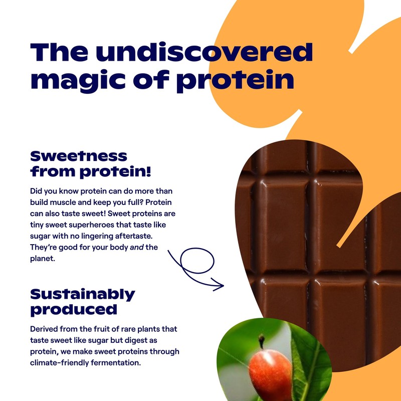 Oobli Milk Chocolate Bars, Only 1g Added Sugar, Low Carb,