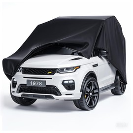 Kids Ride-On Toy Car Cover, Car Toy Cover,Outdoor Wrapper Resistant Protection for Electric Children Wheels Toy Vehicles - Universal Fit, Water Resistant(Black)