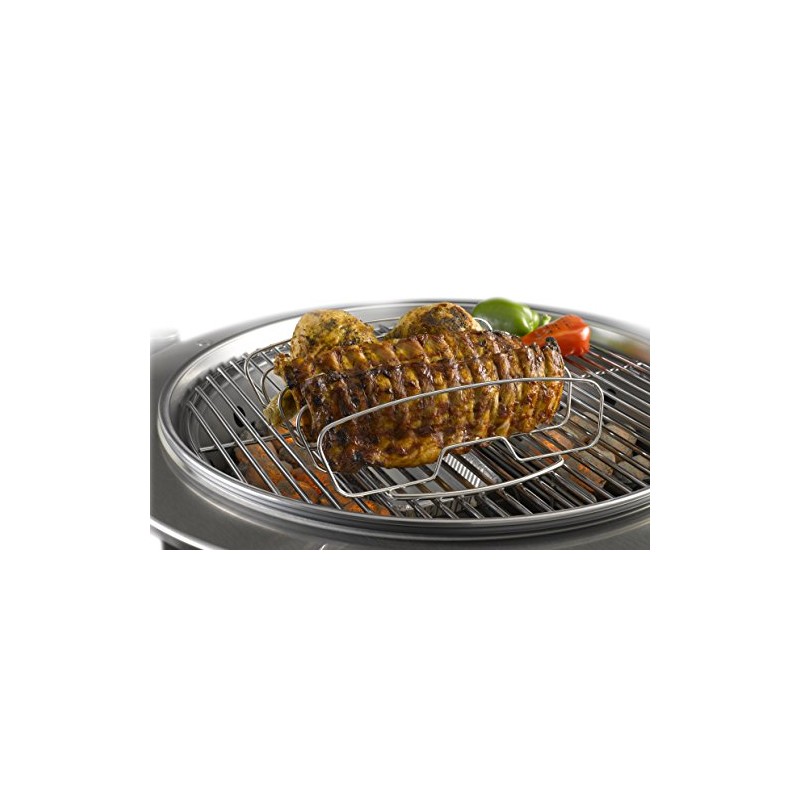 Char-Broil 140 569 - Baskets Sideburn Rib Holder, Silver