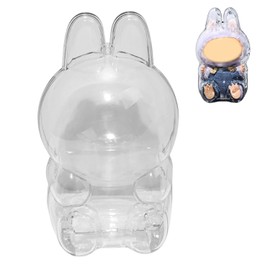 Protective Case for Doll Have a Seat, Transparent PVC Case for Sitting Dolls, Dustproof & Anti-collision Display Case for Blind Box Figure (No Doll)