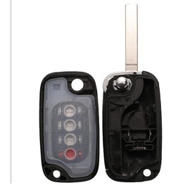SALPIE Key Shell Compatible with Mercedes Smart 453 Key Shell Black 3 Buttons Easy to Install Robust