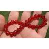 RAYON Red Agate Bead Bracelet for Men Stretch 8mm beads