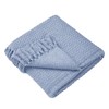 Drift Home - Blue Throw with Tassel (180 x 130cm)