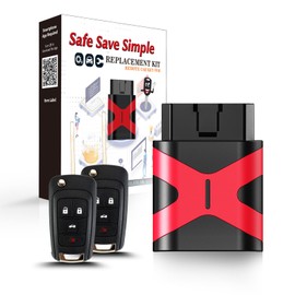 2 Programmable Keyfob Scanner Tool, Replacement Car Keys Fob and DIY Programmer Kit for Chevy Cruze Camaro Equinox Impala Malibu Sonic OHT01060512