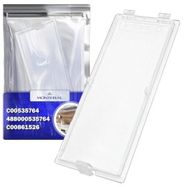 Cooker Hood Light Cover 130x55 mm with Original Code C00535764 488000535764 C00861526 for Whirlpool for Indesit for Hotpoint for Ariston for Bauknecht - Warranty 10 Years - MONTERAL