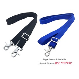 Adjustable Bimini Boat Top Straps,two Hooks Marine Awning Webbing Straps,with kirsite Heavy Duty Snap Hooks,Boat Awning Hardware Accessories,Premium Boat Canopy Strap,Pack of 2 (Black, 32~59 ")