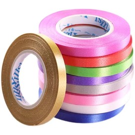 50 Rolls of Gift Ribbons Curling Ribbon, 5 mm 10 m Colourful Gift Ribbons for Birthday Wedding Balloons Craft Ribbon Curling Ribbon (Random Colour)