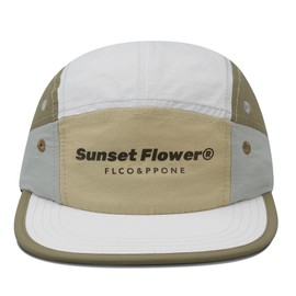 Clakllie 5 Panel Running Hat Breathable Flat Brim Cap Flat Bill Baseball Cap Trucker Snapback Hat UPF 50+ Outdoor Hats,White