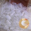 50Pcs Clear Screw Thread Protectors, 1.2mm ID Round Rubber End