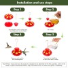 SIXTOYZF Hummingbird feeders for Outdoors Ant Bee Proof Leak-Proof,2 Pack