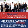 Air Filter Factory 5" x 12-1/2" x 3/32" Aluminum Mesh