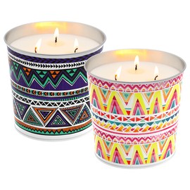 2 Pack 20oz Citronella Candles Large Bucket Soy Wax Candle Made with Citronella Essential Oil, Use for Outdoor and Indoor