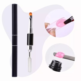 Veraly Cepillo + Espatula Para  Polygel 1pz