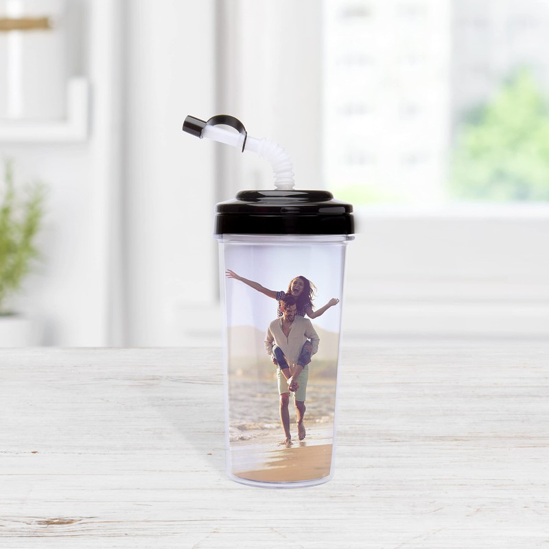 20 oz. Create Your Own Travel Tumbler with Bendy Straw