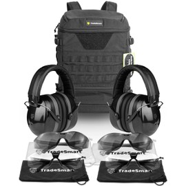 TradeSmart Winning Kit - 2x Ear & Eye Protection PLUS Gun Range Backpack, Dominate Competitive Shooting in Style