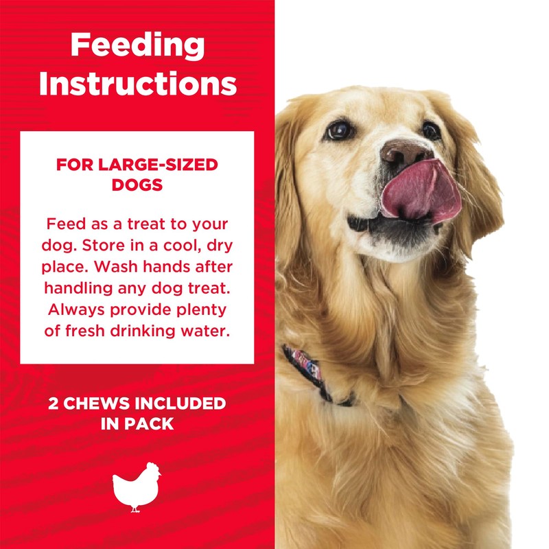 Country Kitchen Rawhide Free Dog Chews, Made with Real Chicken,