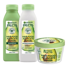 Kit Garnier Fructis Hair Food Aguacate Rutina Completa Pelo Seco