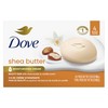 Dove Beauty Bar Soap Shea Butter 4 Count for Nourished,
