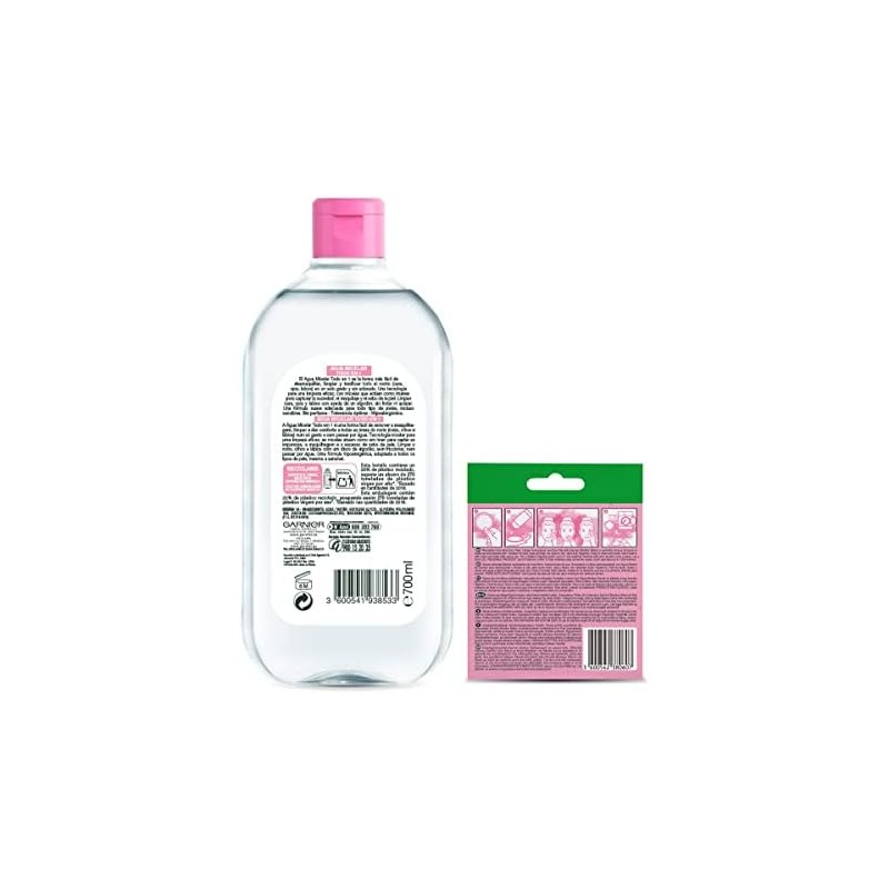Kit Garnier Agua Micelar Todo En 1 700ml y Ecopads