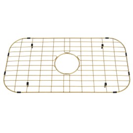 Lonsince Gold Sink Grid 26 1/8"x14 1/16",Sink Protectors for Kitchen Sinks,Sink Grate,Sink Bottom Grid