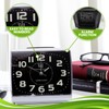 Easylife Set of 2 Easy-to-Read Silent Glow-in-the-Dark Alarm Clocks, Silent