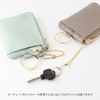 SLIP-ON Key Pouch, Mini Grayish Blue, OSL-2002-GBL, Genuine Leather, Key