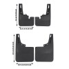 autoparts_offroad Molded Mud Flaps Set For Ford F-150 2021-2025 Front