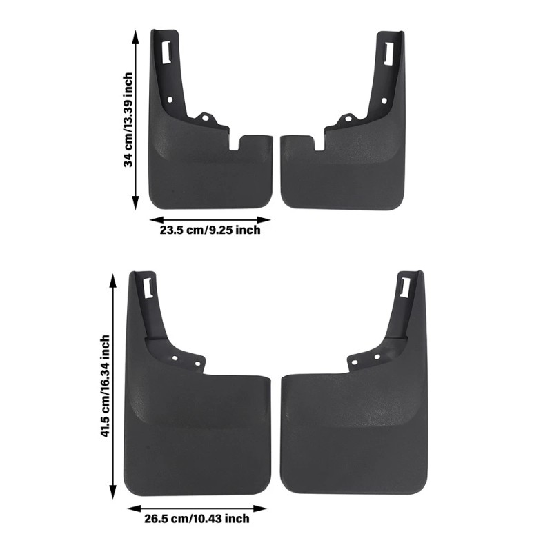 autoparts_offroad Molded Mud Flaps Set For Ford F-150 2021-2025 Front