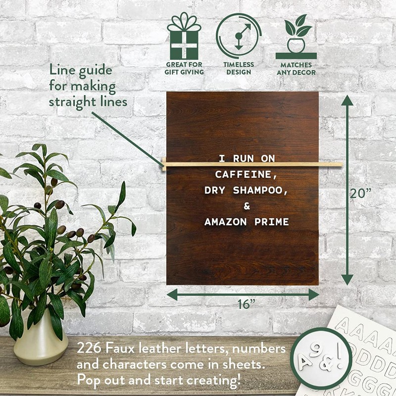 Jut Made Magnetic Letter Board – Changeable Message Sign for