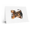 DistinctInk Greeting Card/Note Card - Norwich Terrier Puppy Graduation -