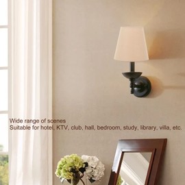 MUNEFE 3pcs Small Lamp Shade, Cloth Lampshade, Fabric Lampshade Clip Decorative Dust Cover for Table, Floor and Pendant Lamp (Khaki)