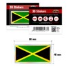 Quattroerre 477 3d Sticker Flag Jamaica 80 mm x 40