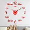 M METERXITY 1-Pack 3D DIY Wall Clock,28 Inch Modern Frameless