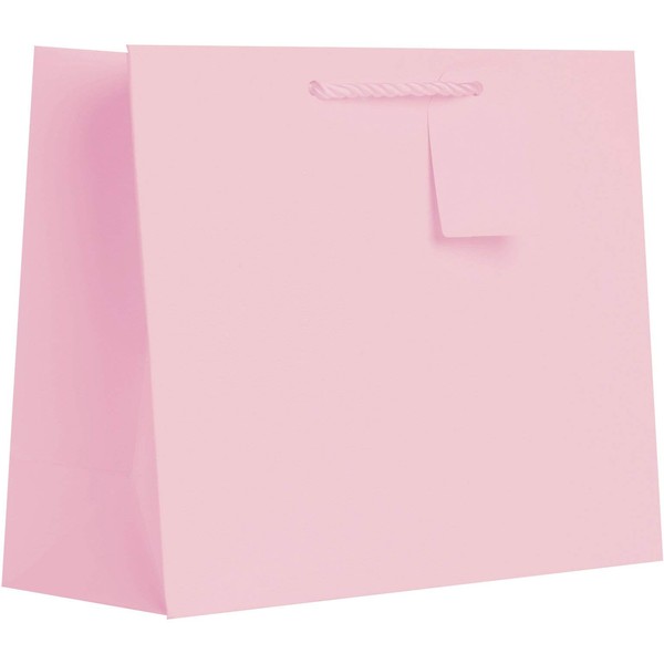 JILLSON & ROBERTS Large Bags, Matte Pastel Pink (60 Count)