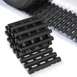 Auto Dynasty 32" Traction Mat Portable Recovery Tracks Mat Traction Board Non-Slip Max Capacity Load 7-Ton Compatible with Most Vehicles, Fits with Snow, Ice, Mud and Sand Emergency Aid, Black