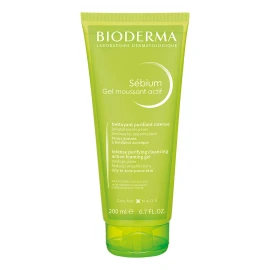 🧴✨ Bioderma Sébium Gel Moussant Actif | Limpieza Antiacné para Piel Mixta a Grasa – 200 ml 🌿💧