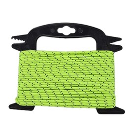 ESW LEISURE Guyline Rope For Tents Awning Camping Strong Lightweight Paracord Guy Ropes Guy Lines Fishing Outdoor Umbrella Bivvy Caravan Gazebo Tarp Windbreak Cord Line (Green & Black, 15 Metres)