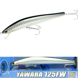 LUCKY CRAFT Flash Minnow 125 YAWARA Saltwater Lure Minnow Sea Bass Chinu Millet Flounder Fishing Lure (No Scale, 7775 Super Glow Metallic Anchovy, 125FW)