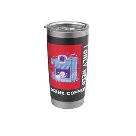 Kawaii Octopus I Only Need Coffee Japanese Anime Stainless Steel Insulated Tumbler