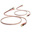 VVFLED 2 Pack 2m HiFi Speaker Wire Cable with Gold-Plated