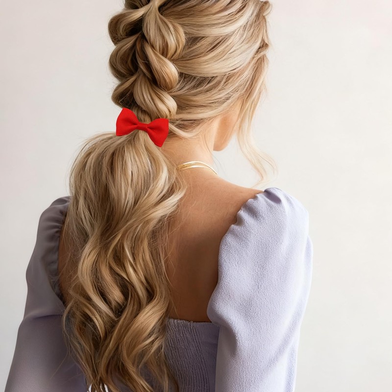 20 Pcs Red Hair Accessories Bows Scrunchie | Bows for